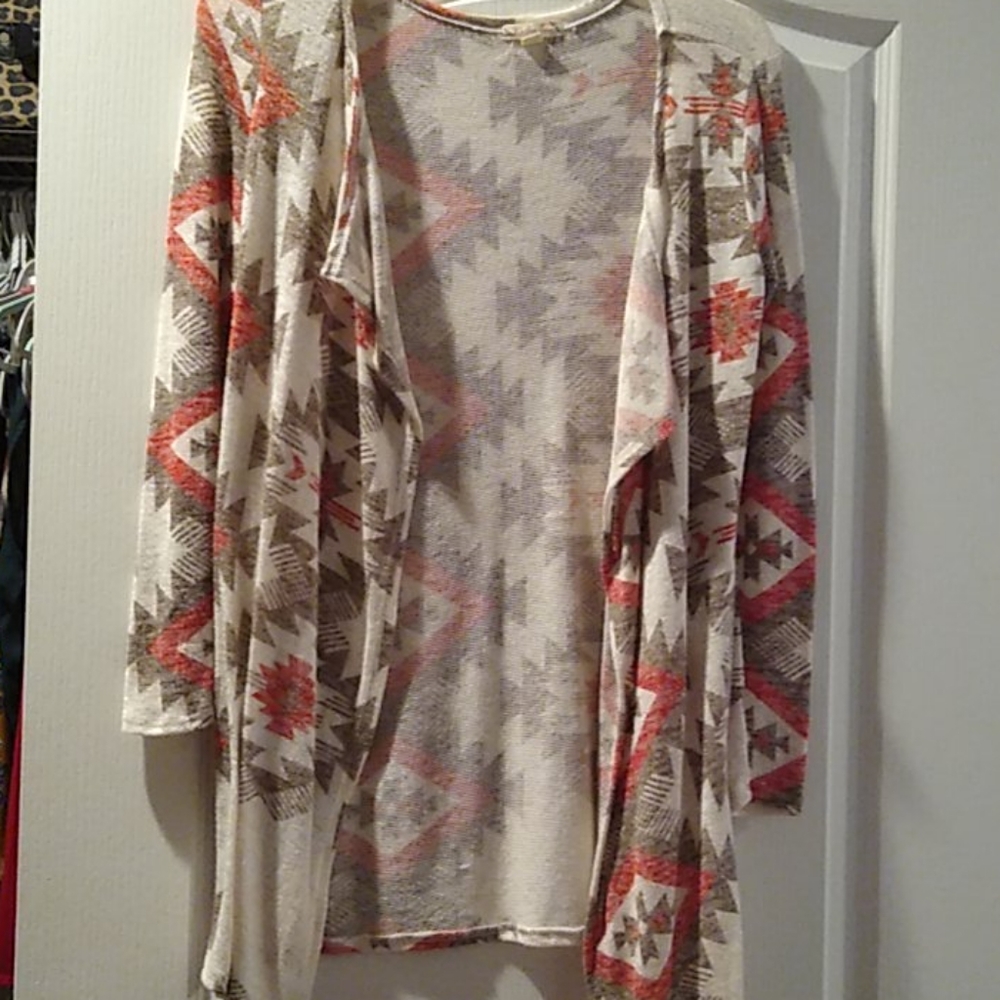 Aztec Duster Cardigan